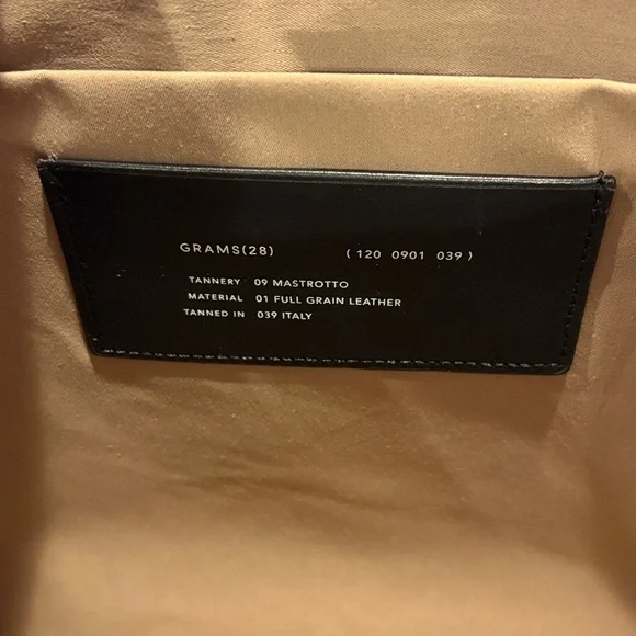 GRAMS(28) EUC 120 Leather Folio Nappa Black Laptop Case Holder Zip - Picture 7 of 11